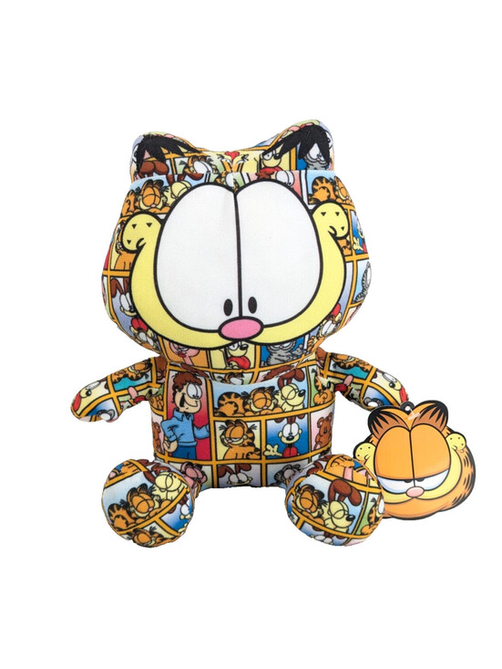 Nickelodeon Other - Sticker Bomb Garfield Plush Toy 2021 Comic Strip Print Pattern 12 Inch Stuffy